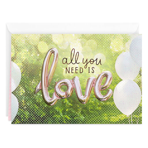 All You Need is Love Wedding Card, 