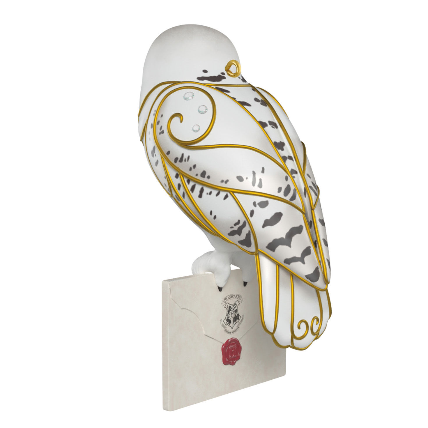 Harry Potter Hedwig With Letter Keepsake Ornament Back image number 6