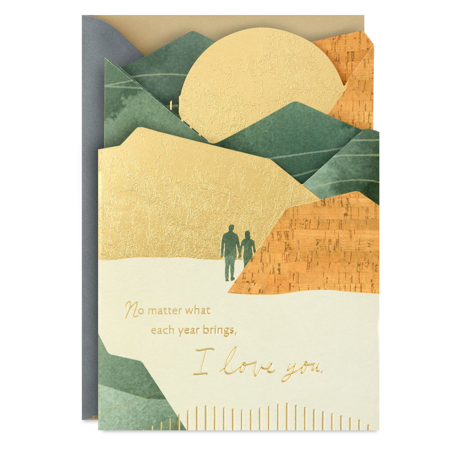 No Matter What Each Year Brings, I Love You. Romantic Birthday Card