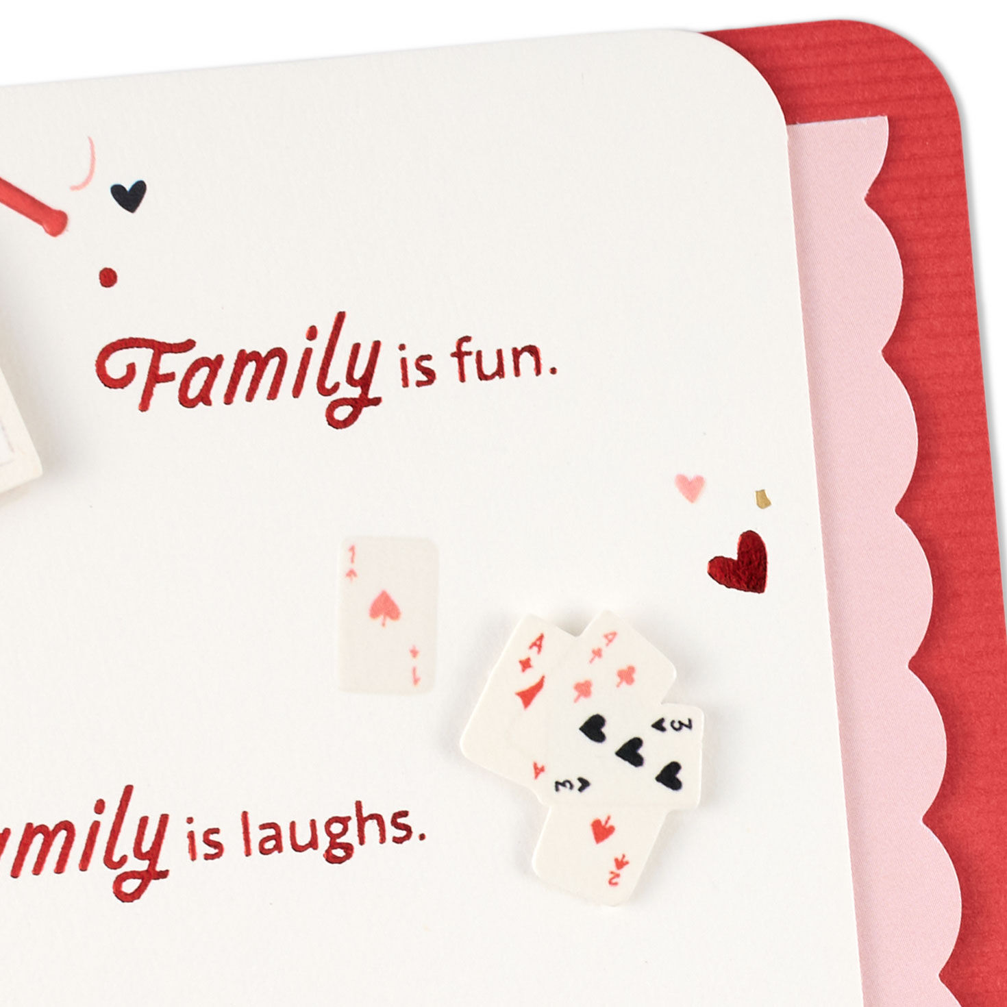 Scrapbook and Games Family Valentine's Day Card Card Front Detail image number 5