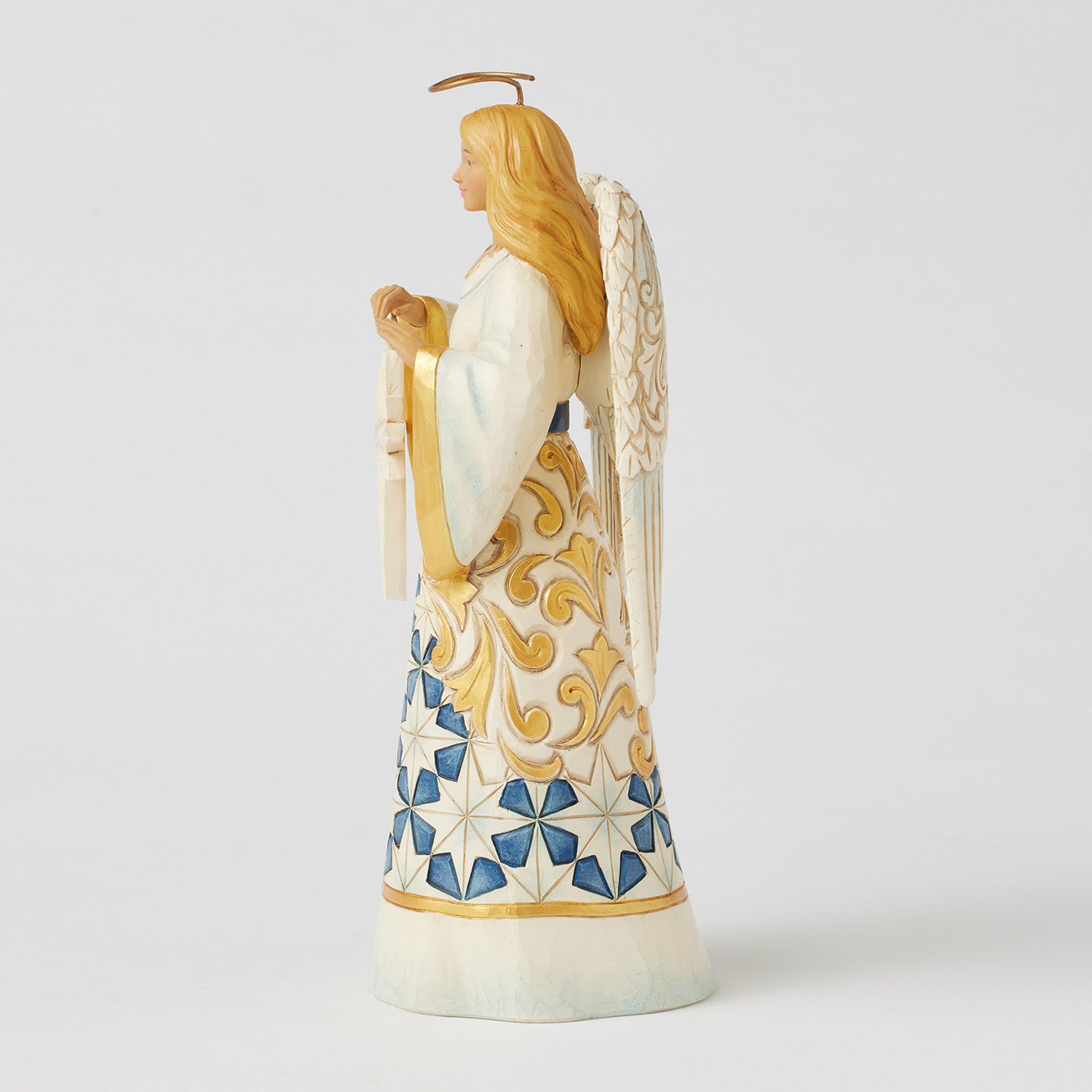 Jim Shore Angel Holding Christmas Star Figurine side image number 3