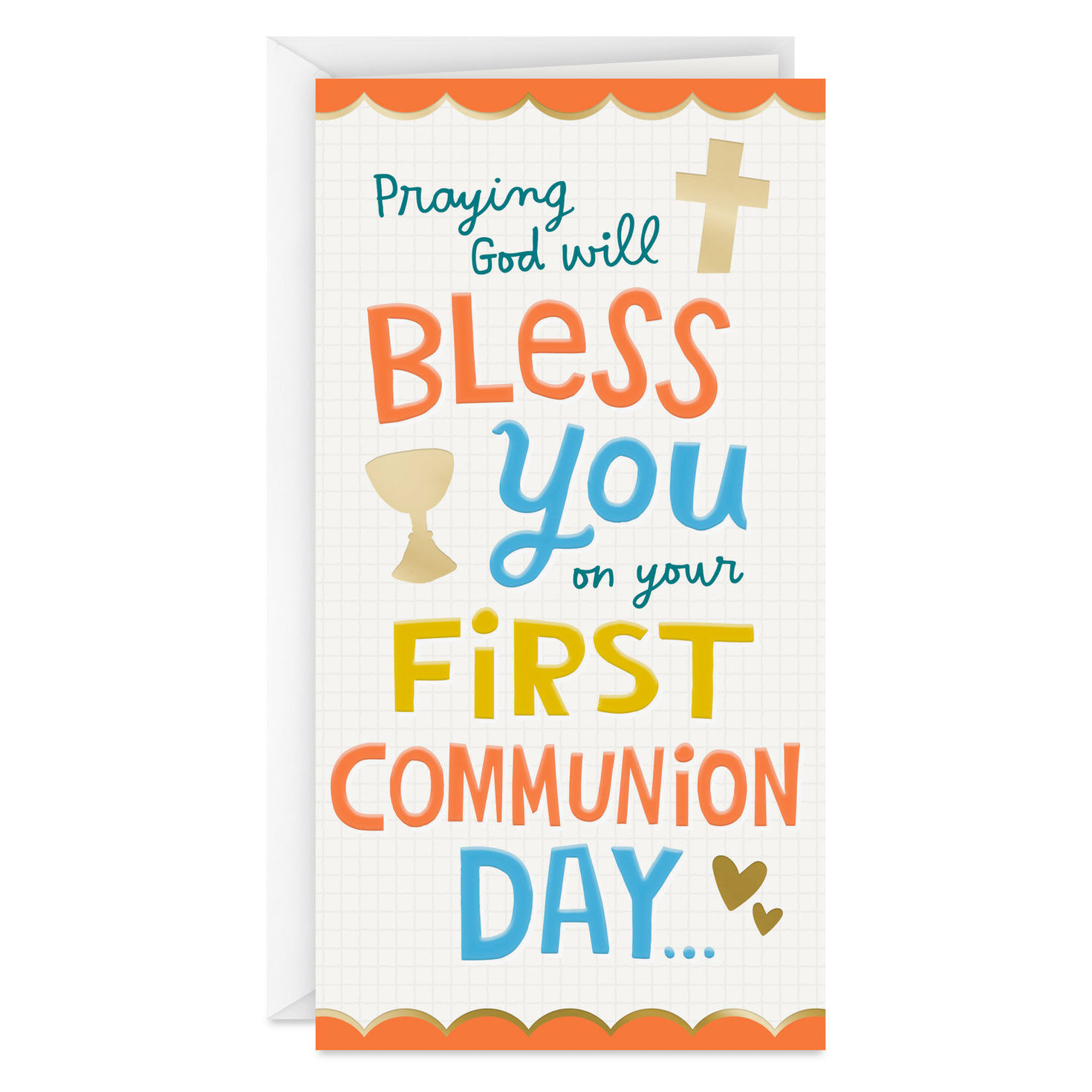 Praying God Will Bless You Money Holder First Communion Card