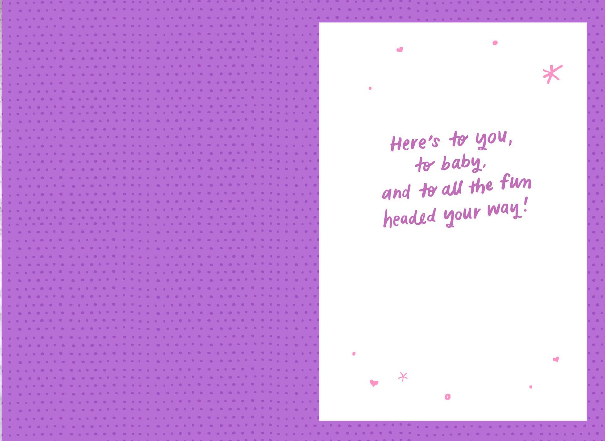 Going Places New Baby Girl Card
