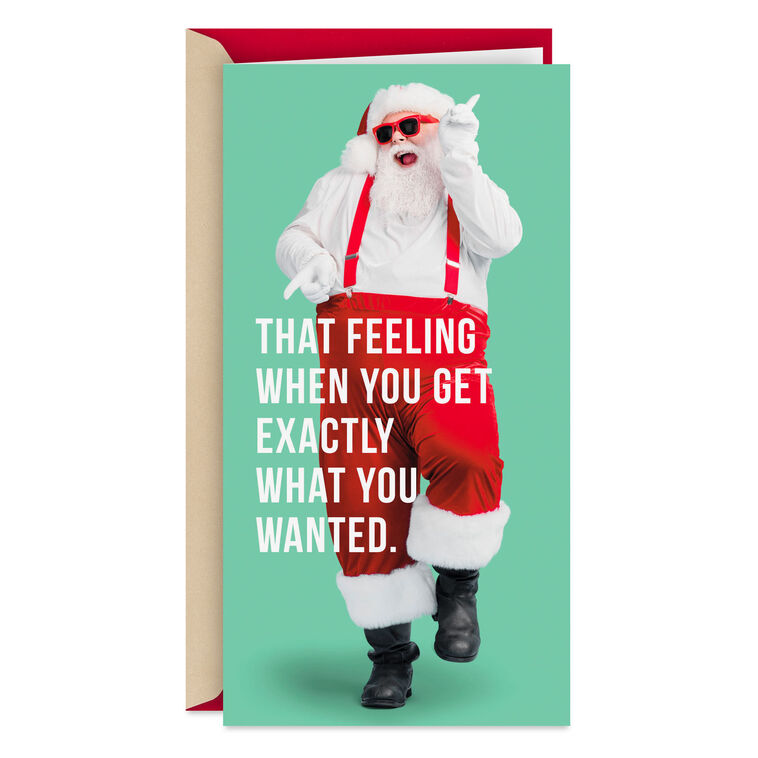 Exactly What You Wanted Funny Money Holder Christmas Card