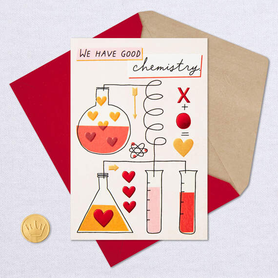 Good Chemistry Romantic New Relationship Valentine's Day Card, , large image number 5