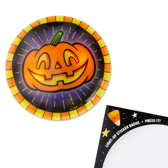 Spooky and Kooky Halloween Card With Light-Up Sticker Badge, , large image number 5