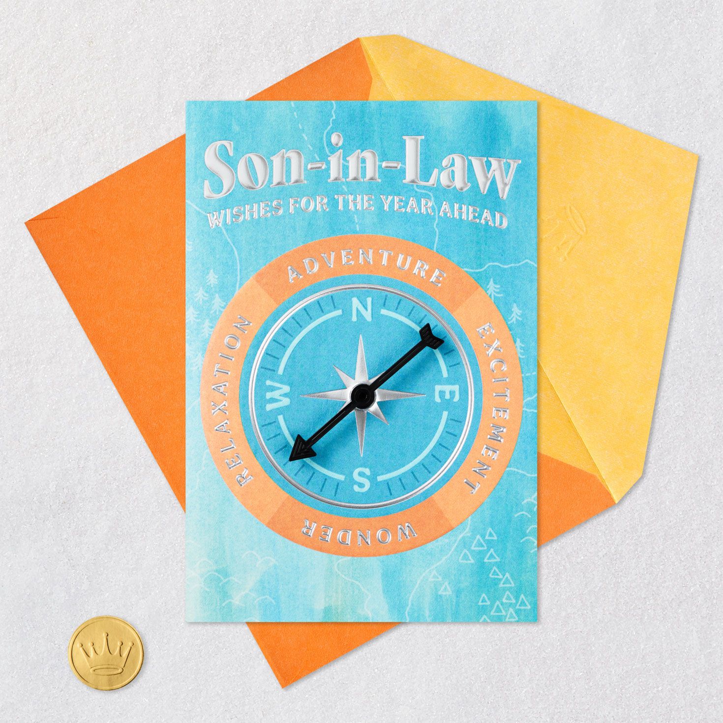 Wishes for the Year Compass Wheel Birthday Card for Son-in-Law for only USD 6.99 | Hallmark