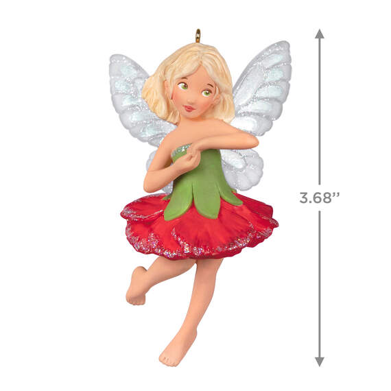 Fairy Messengers Carnation Fairy Ornament, , large image number 3