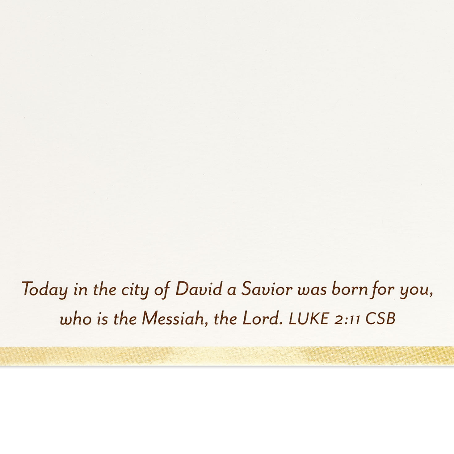 Gold Ornament Religious Christmas Card for Brother Scripture image number 3