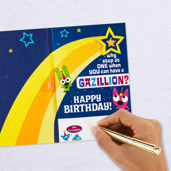 hoops&yoyo™ Shooting Star Birthday Card With Sound and Light, , large image number 6