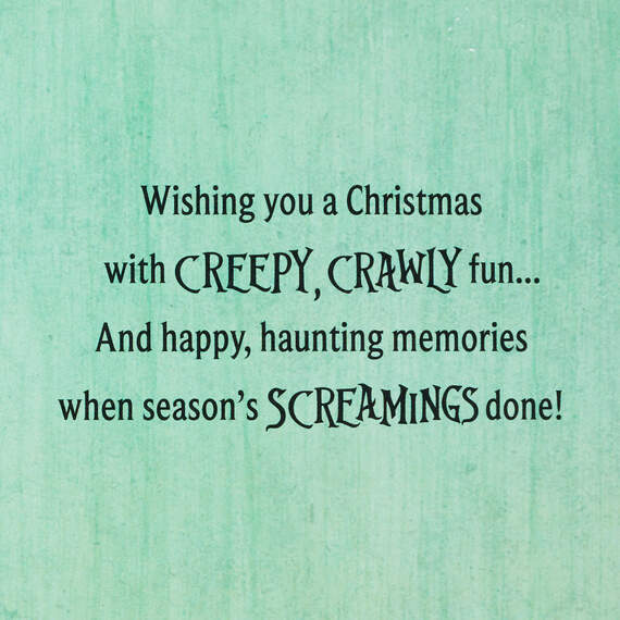 Disney Tim Burton's The Nightmare Before Christmas Season's Screamings Christmas Card, , large image number 2