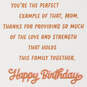 A Strong Mom Makes a Strong Family Birthday Card for Mom, , large image number 2
