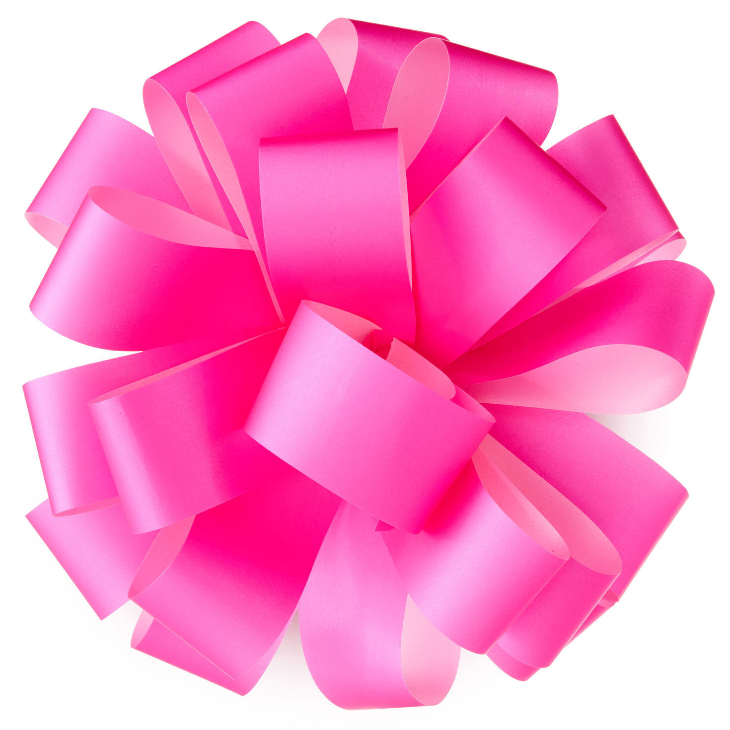 6" Neon Pink Gift Bow