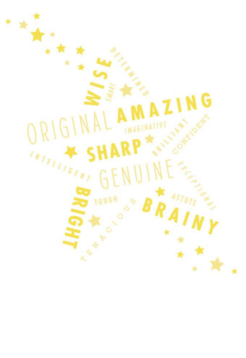 Stellar Words of Praise Graduation Card