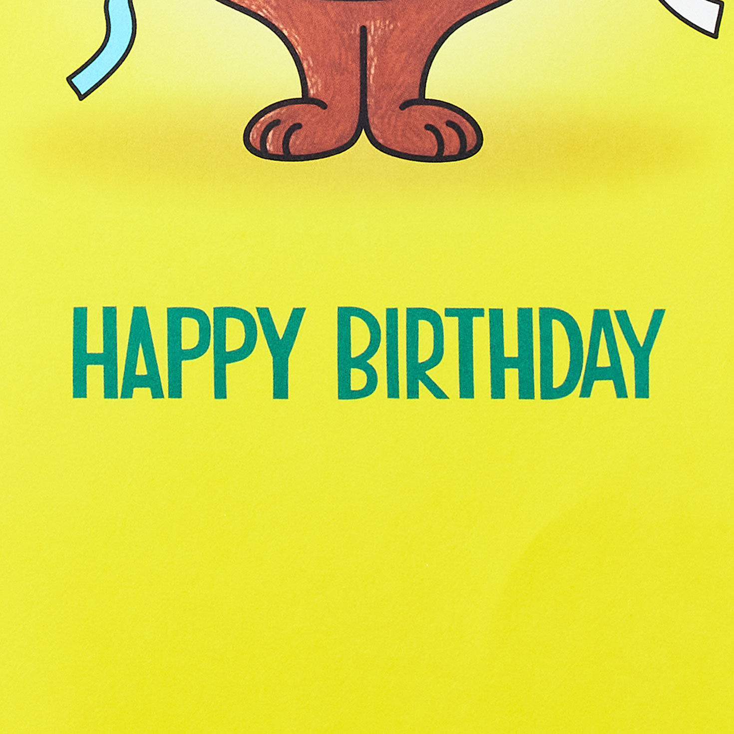 Bear on Green Grandson Birthday Card Sentiment image number 4