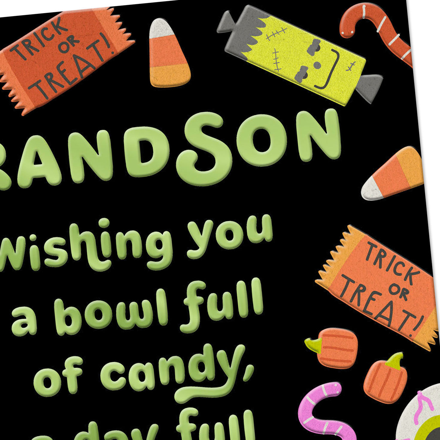 Halloween Candy Card for Grandson  image number 4
