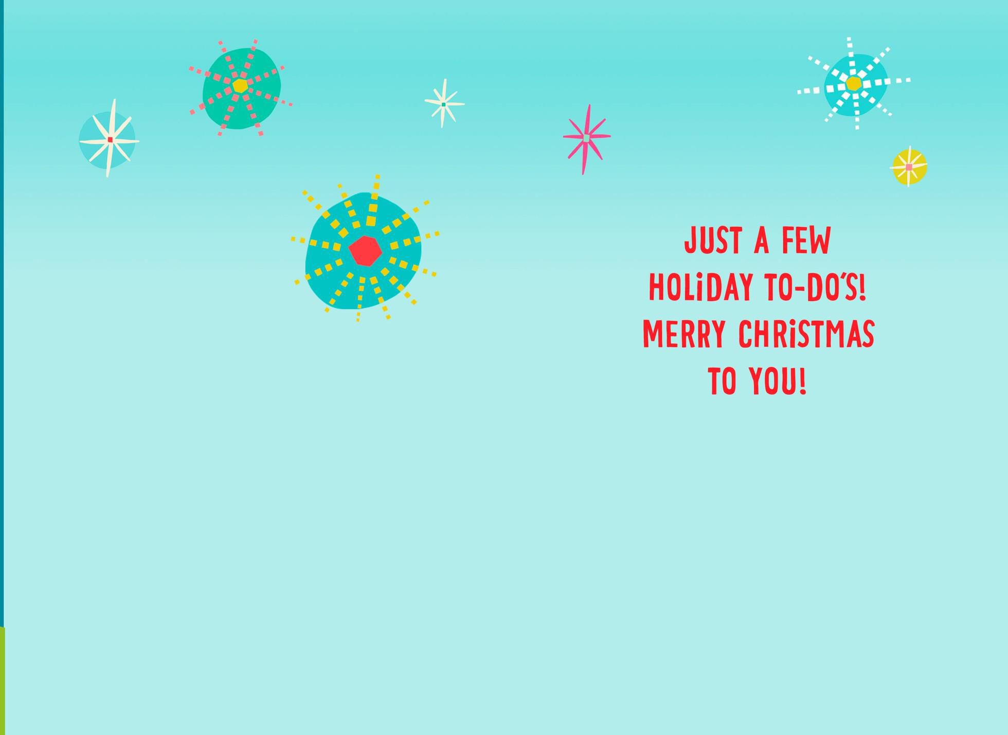 Eat Drink and Be Merry Musical Christmas Card