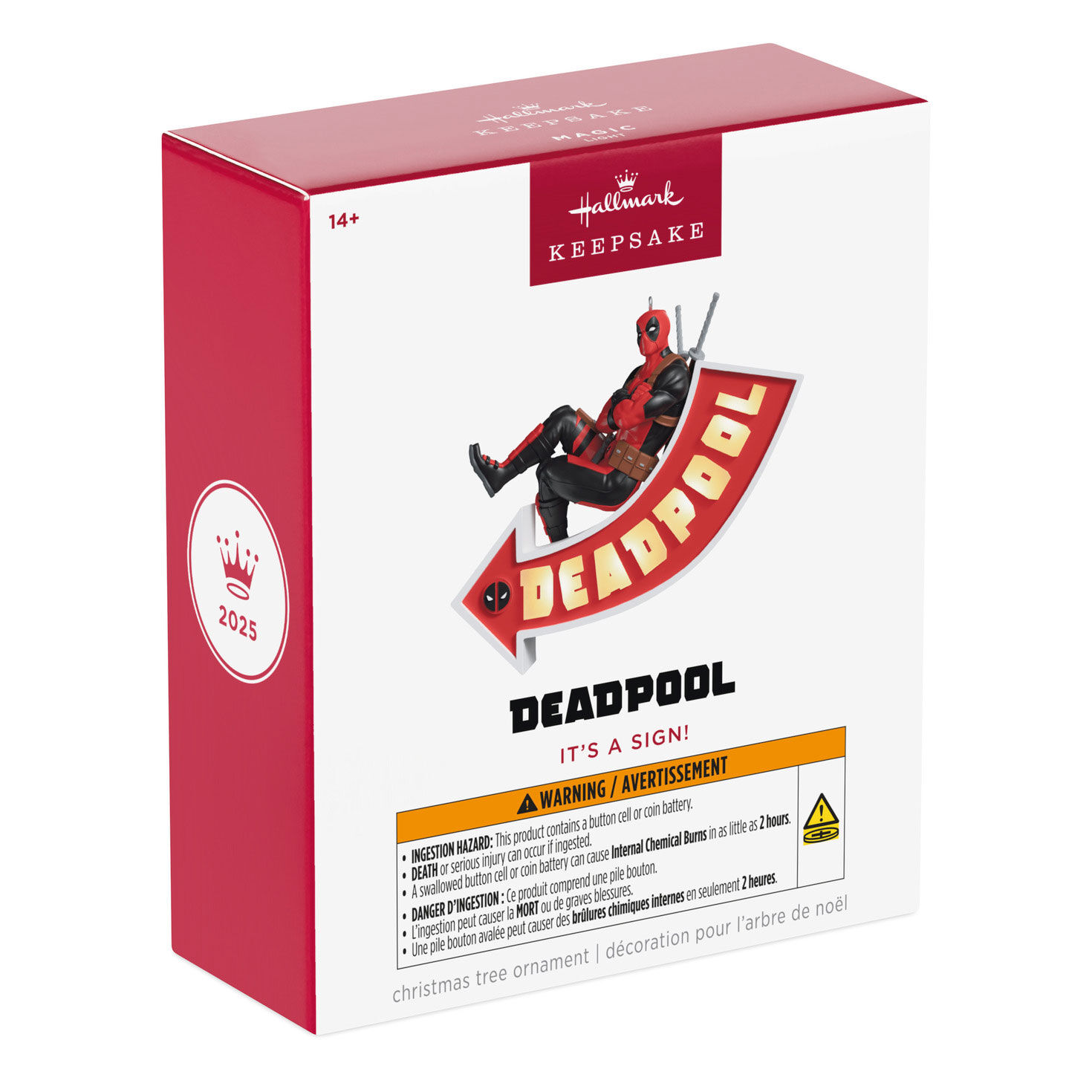 Deadpool on Sign Keepsake Ornament package front image number 7