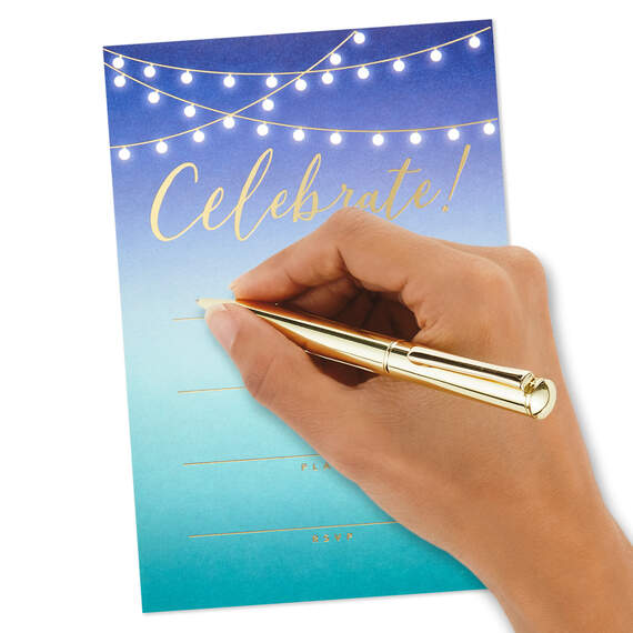 Celebrate Lights Party Invitations, Pack of 10, , large image number 4
