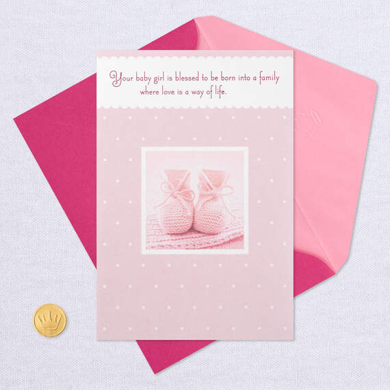 Happy Start in Life New Baby Girl Card, , large image number 5