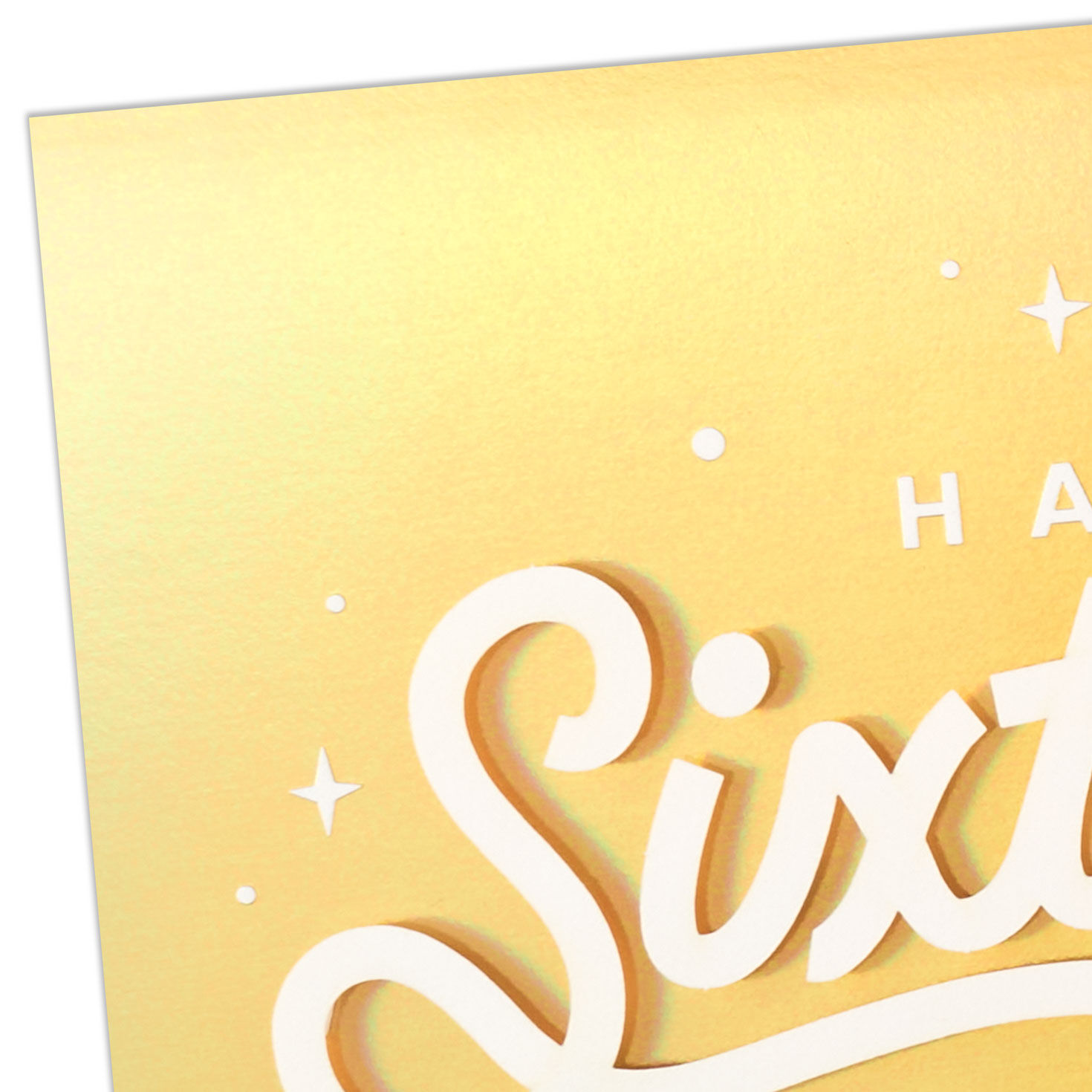 16th Wishes on Gold Foil Signature Birthday Card Card Front Detail image number 4