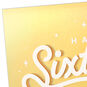 16th Wishes on Gold Foil Signature Birthday Card Card Front Detail image number 4