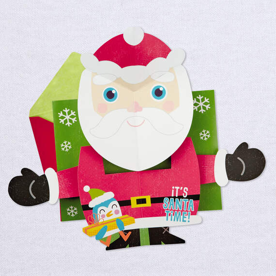 Smiling Santa Pop-Up Musical Christmas Card, , large image number 4
