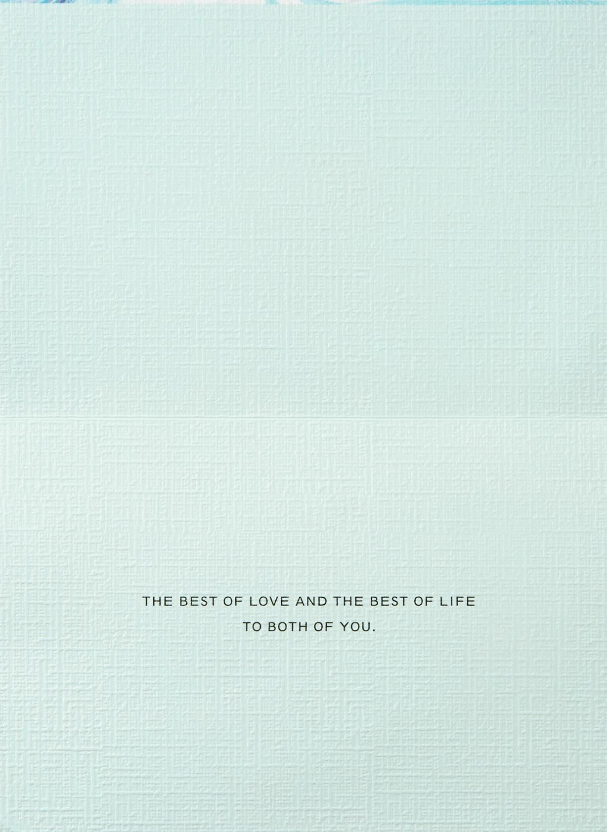 The Best of Love Wedding Card
