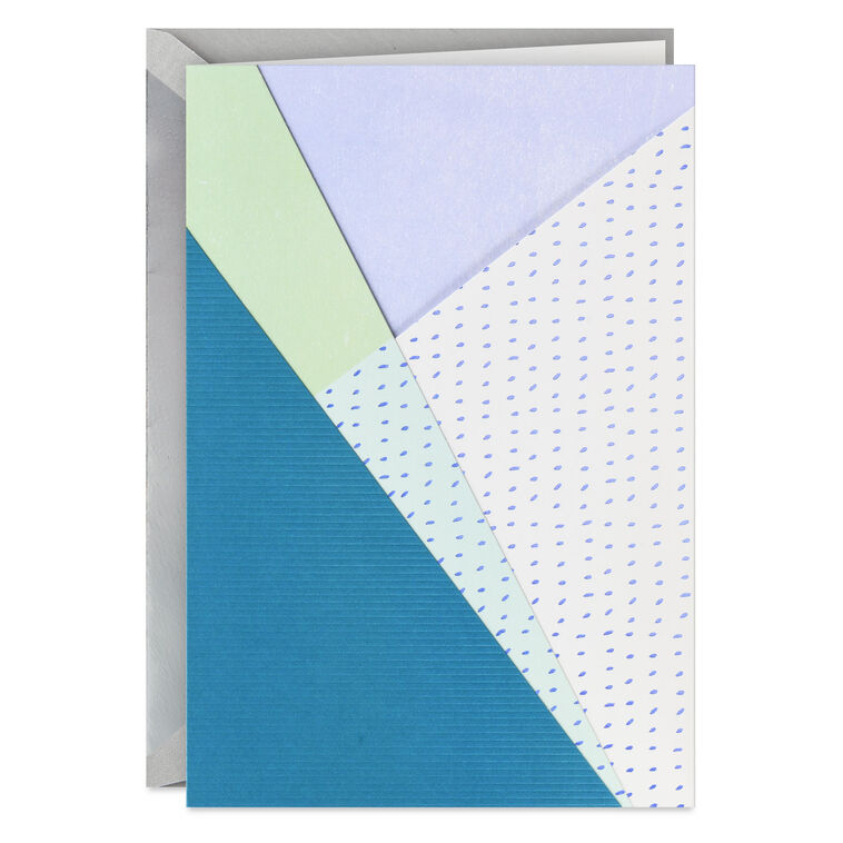 Modern Geometric Pattern Blank Card, , large image number 1