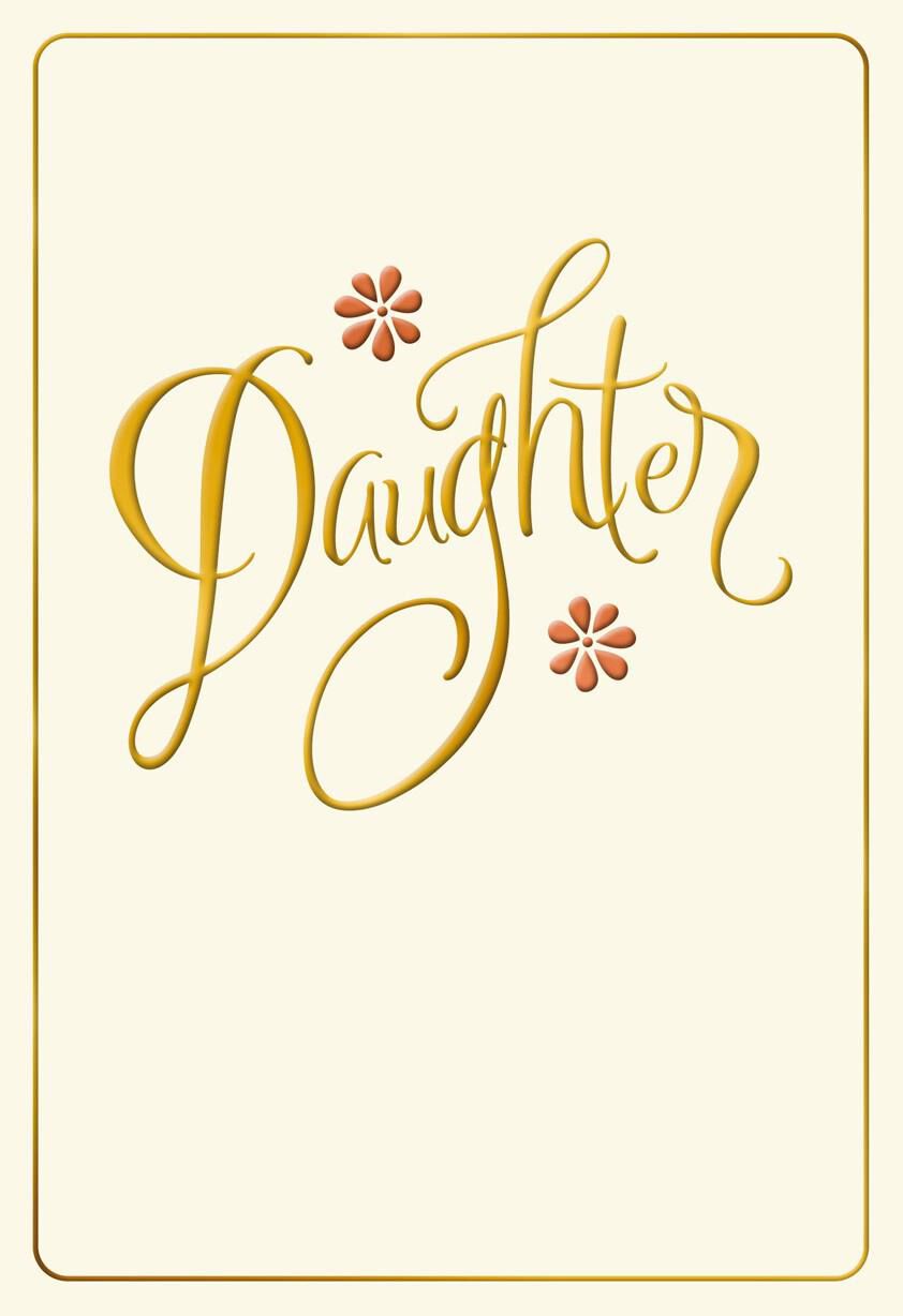 For Daughter Thanksgiving Card
