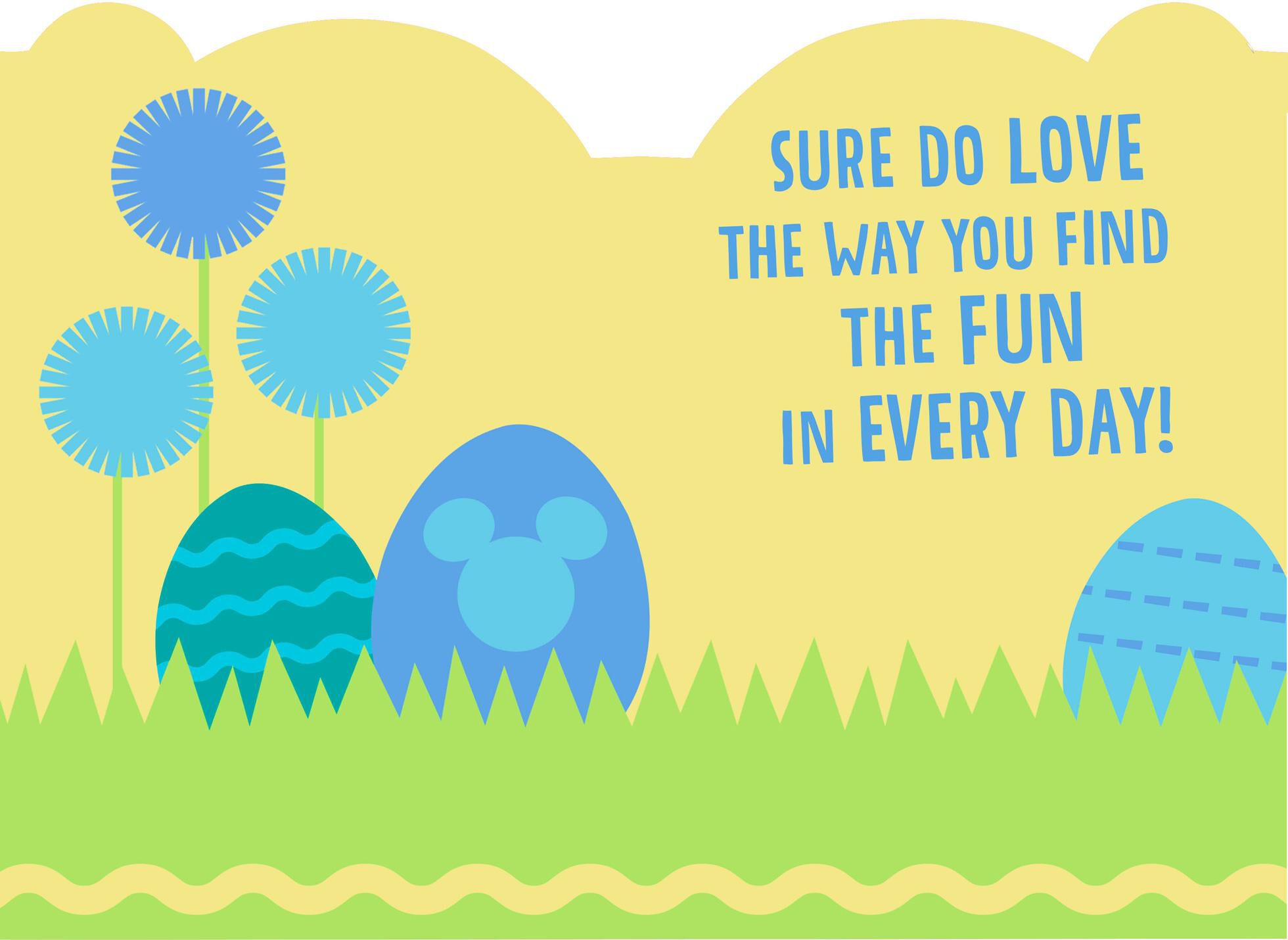 Mickey Mouse Easter Card for Son