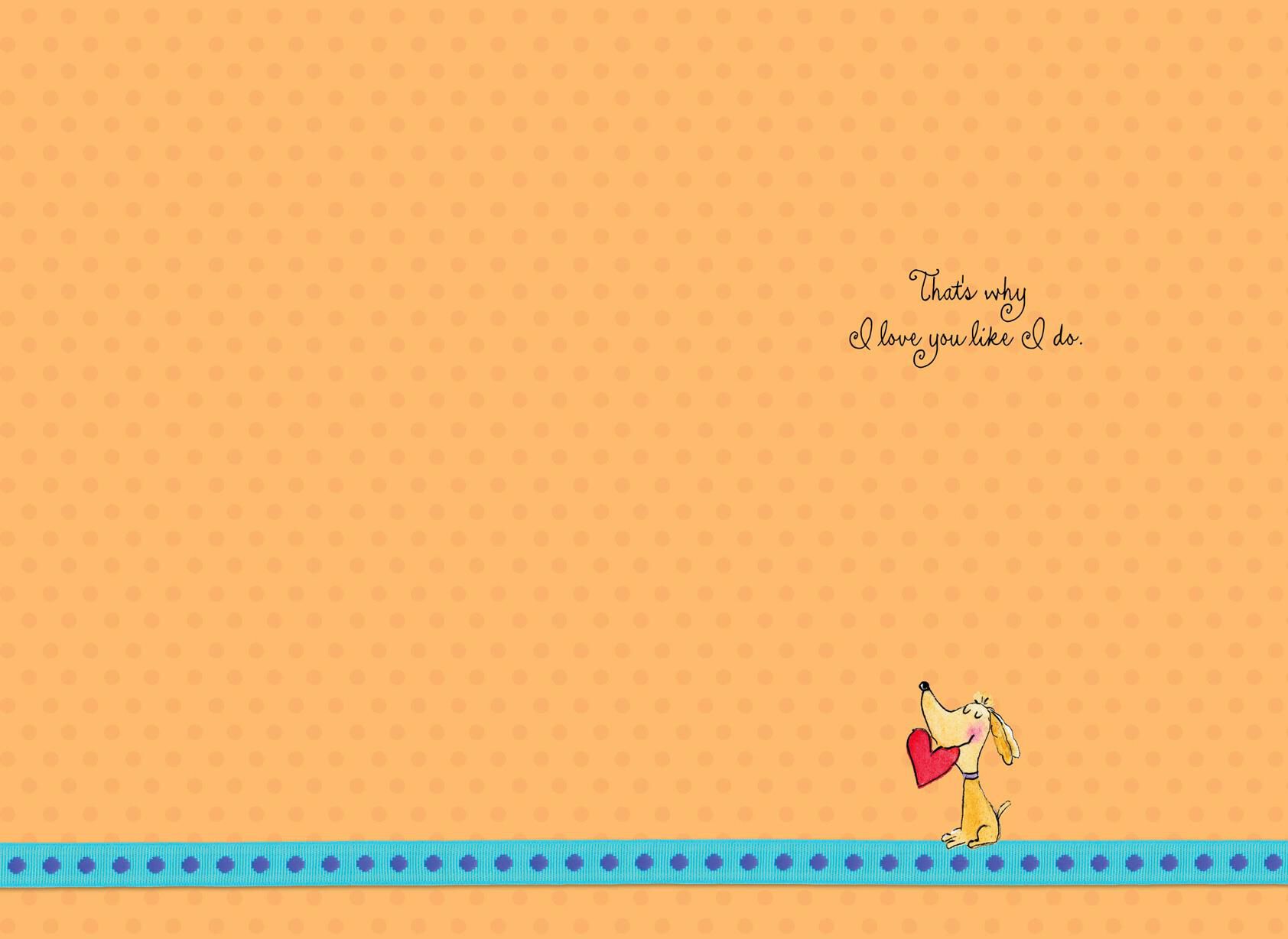 Dena Designs Kissing Dogs Romantic Love Card