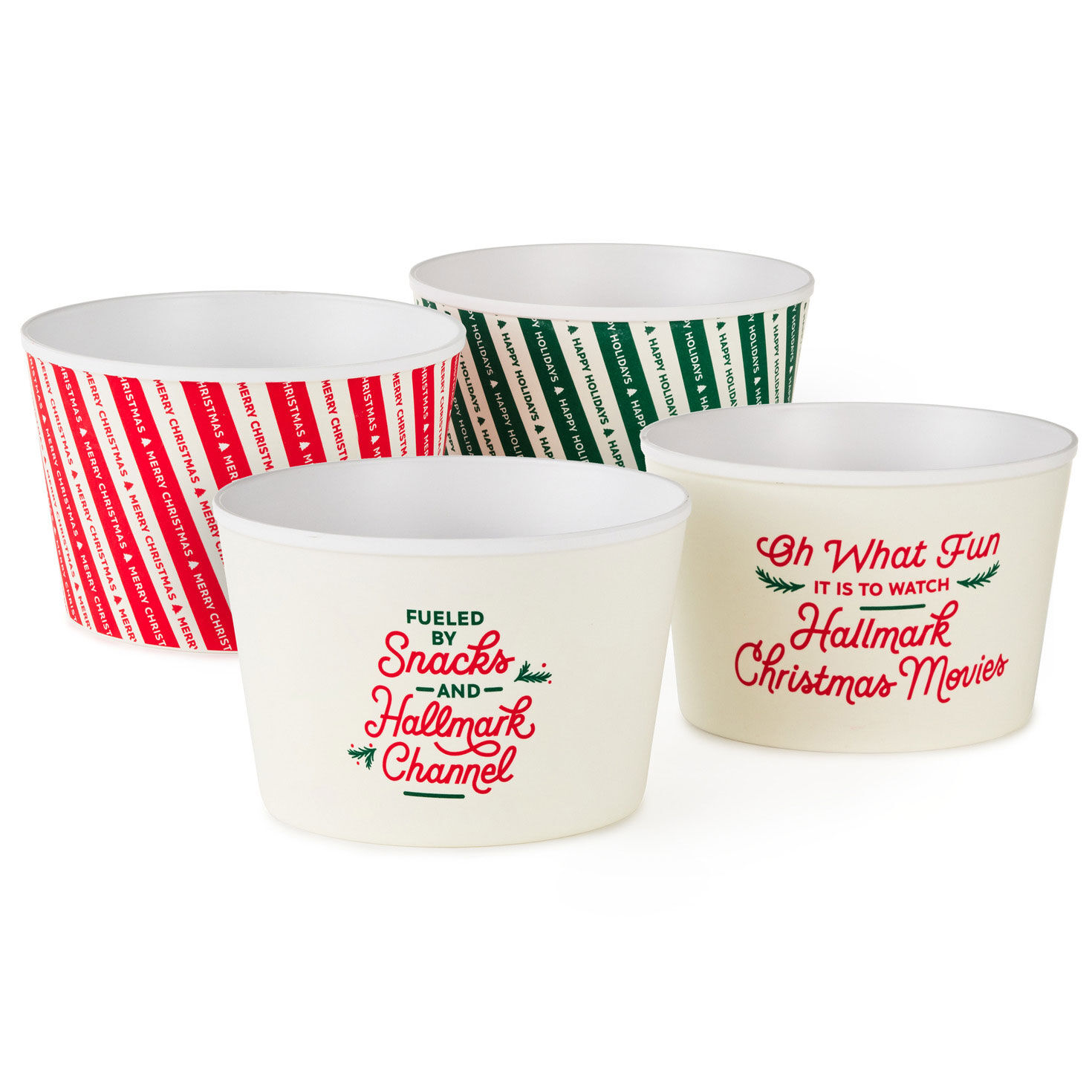 Hallmark Channel Movies Snack Bowls, Set of 4