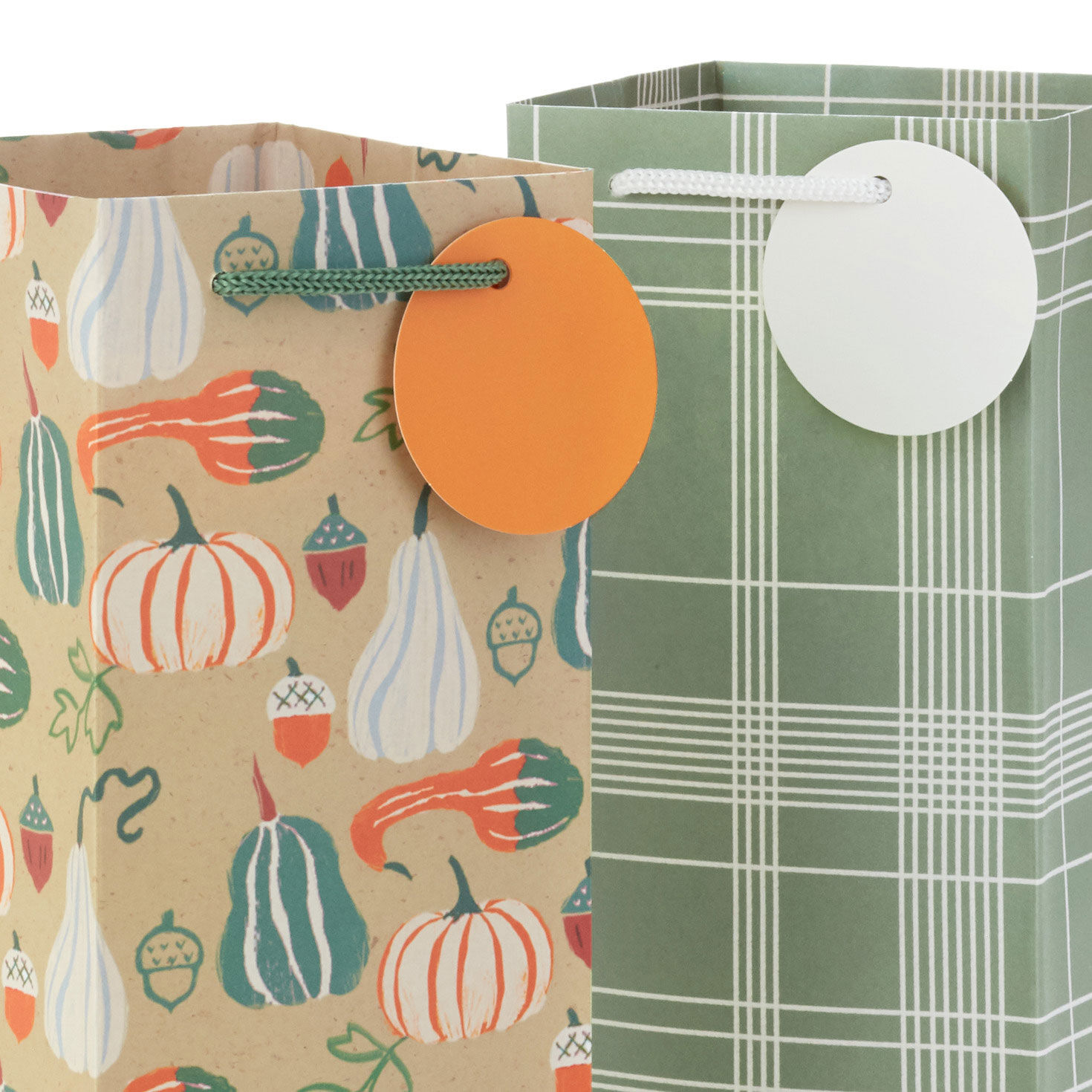 Festive Fall 4-Pack Wine Gift Bags Assortment tag detail image number 6