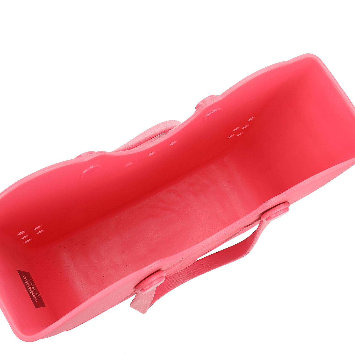 Mickey Mouse Face Coral Plastic Tote Bag open image number 8