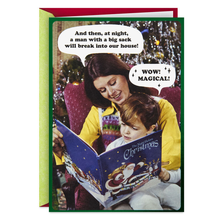 Magical Holiday Season Funny Christmas Card