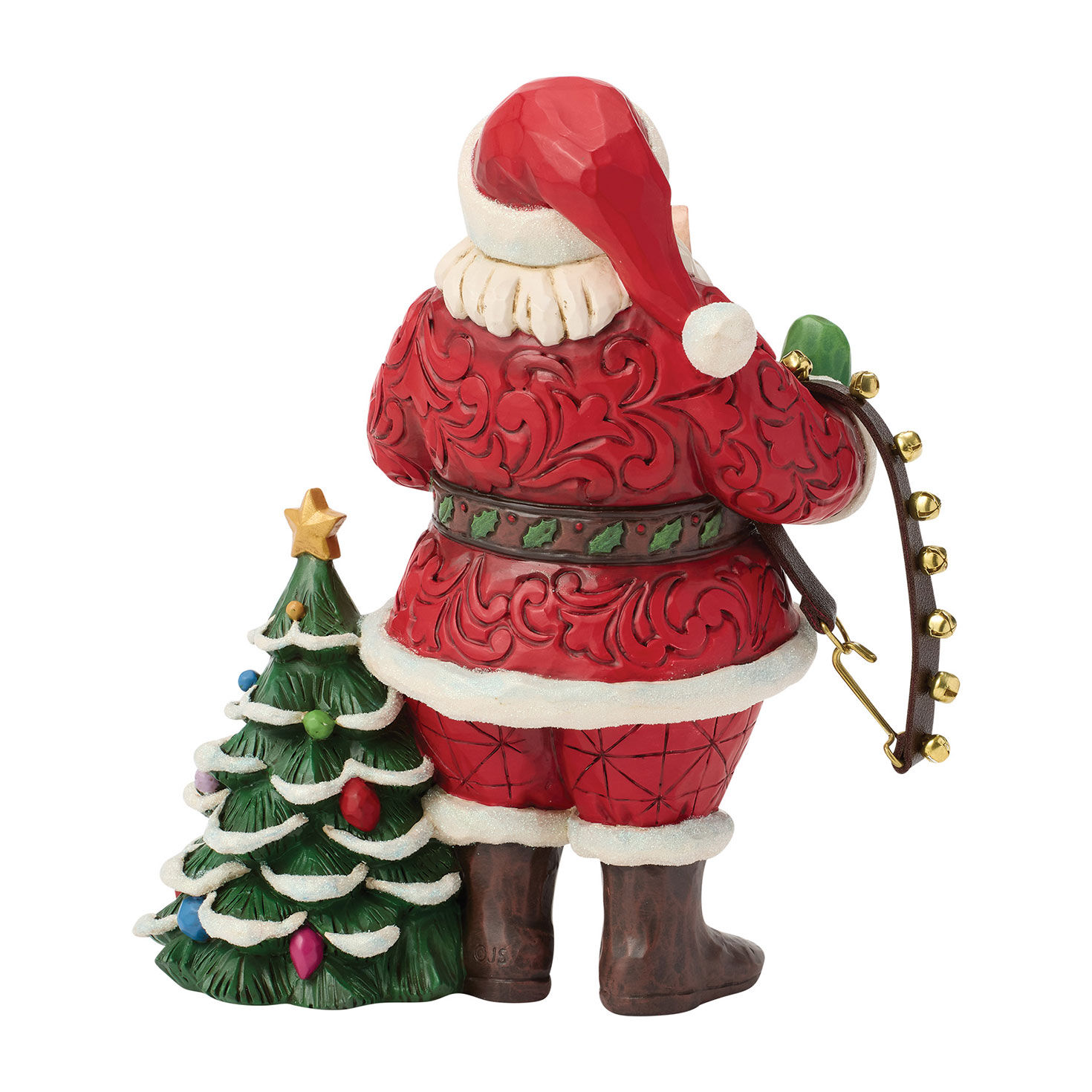 Santa With Wish List Jim Shore Statue Back image number 2