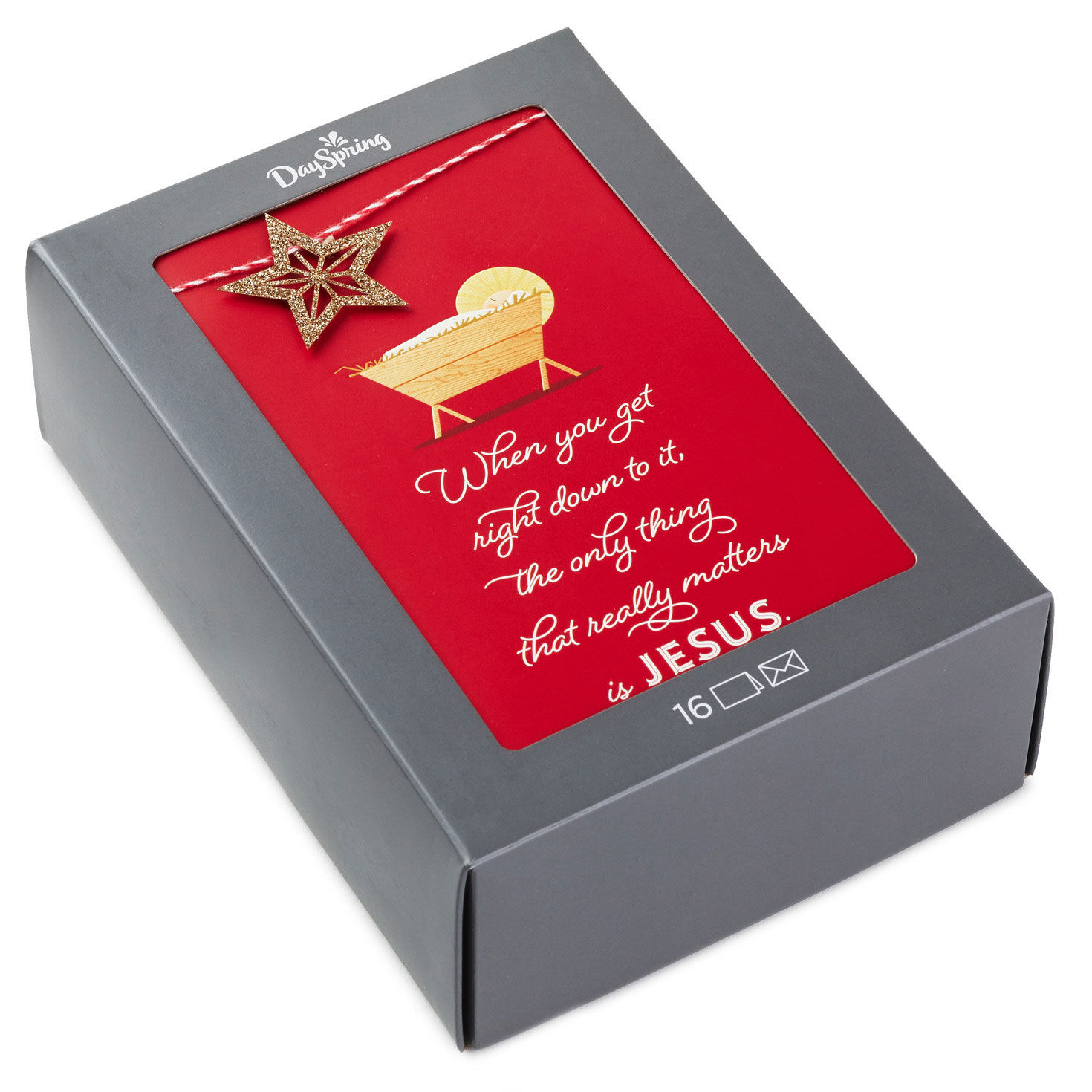 Baby Jesus in the Manger Religious Boxed Christmas Cards, Pack of 16 for only USD 20.49 | Hallmark