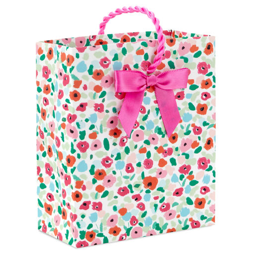 4.6" Bright Floral Gift Card Holder Mini Bag, 