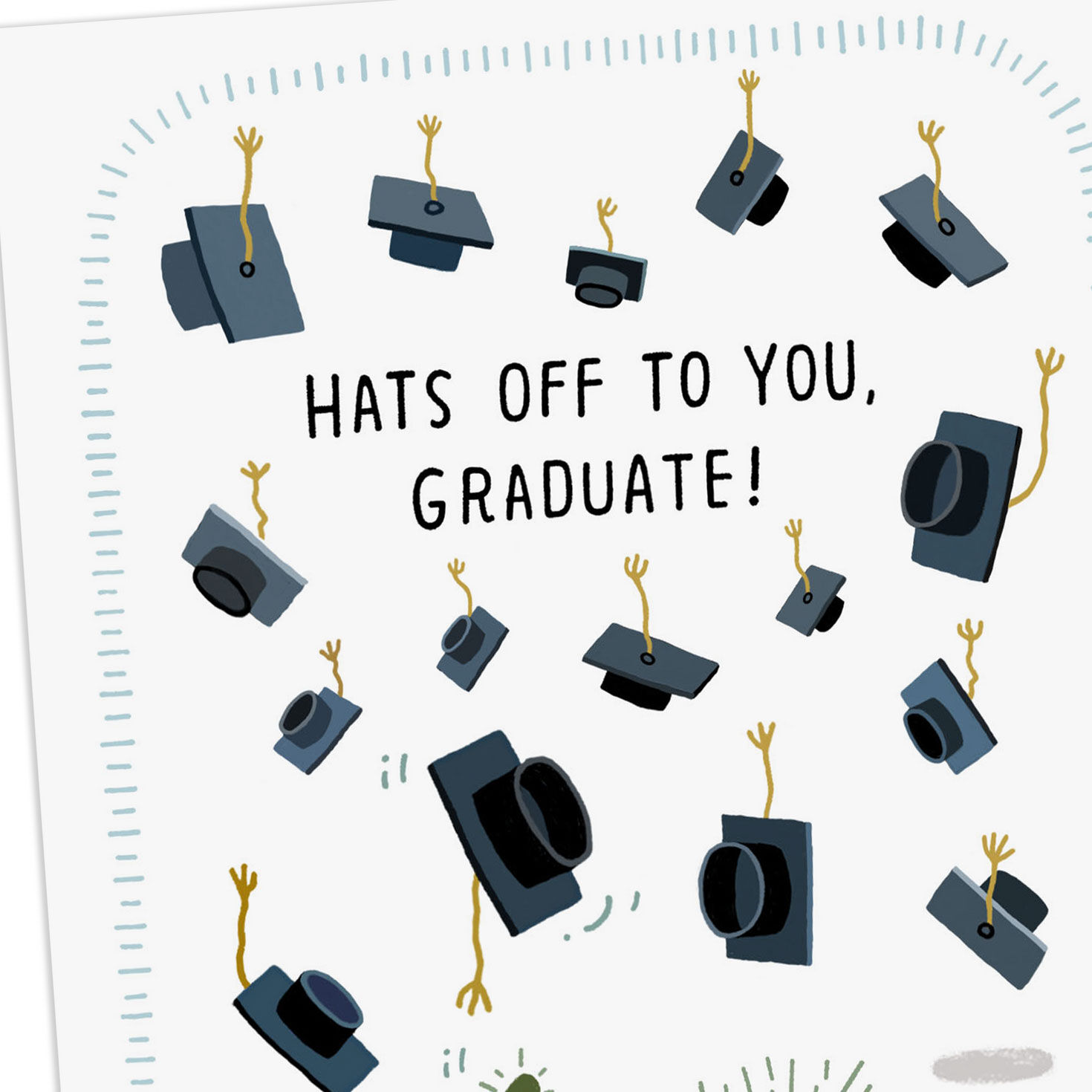 Cactus with Grad Caps Funny Graduation Card Card Front Detail image number 4