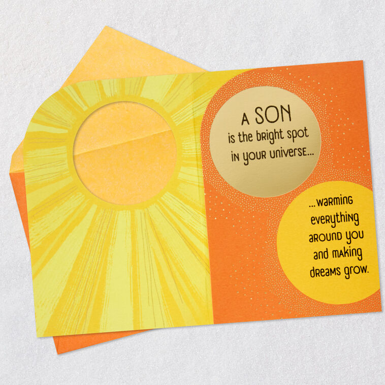 You're a Bright Spot in Our Universe Birthday Card for Son, , large image number 5