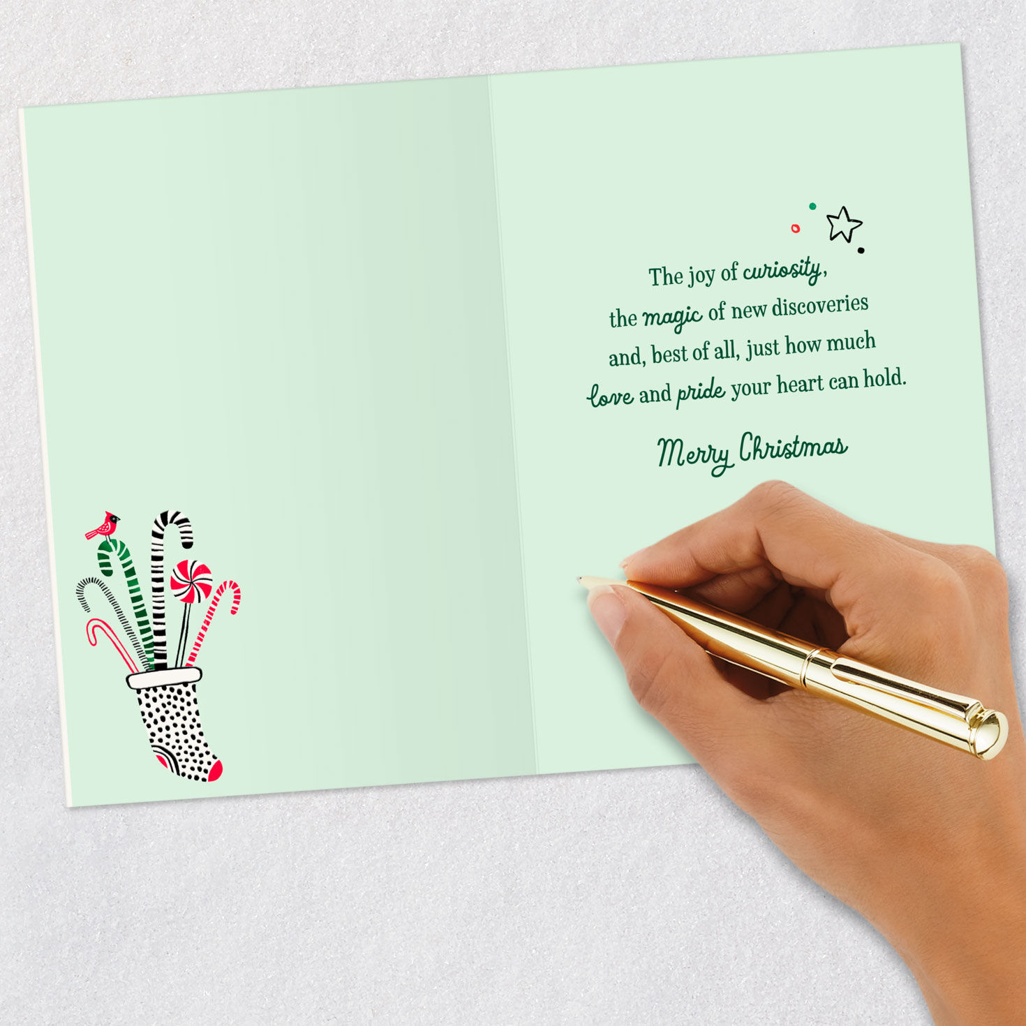 Love and Pride Christmas Card for Great-Grandson, , large image number 6