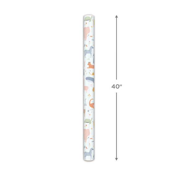 Pastel Animals Jumbo Wrapping Paper, 90 sq. ft., , large image number 5