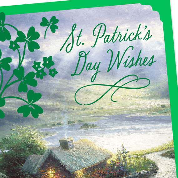 Thomas Kinkade Emerald Isle Cottage St. Patrick's Day Cards, Pack of 10, , large image number 4