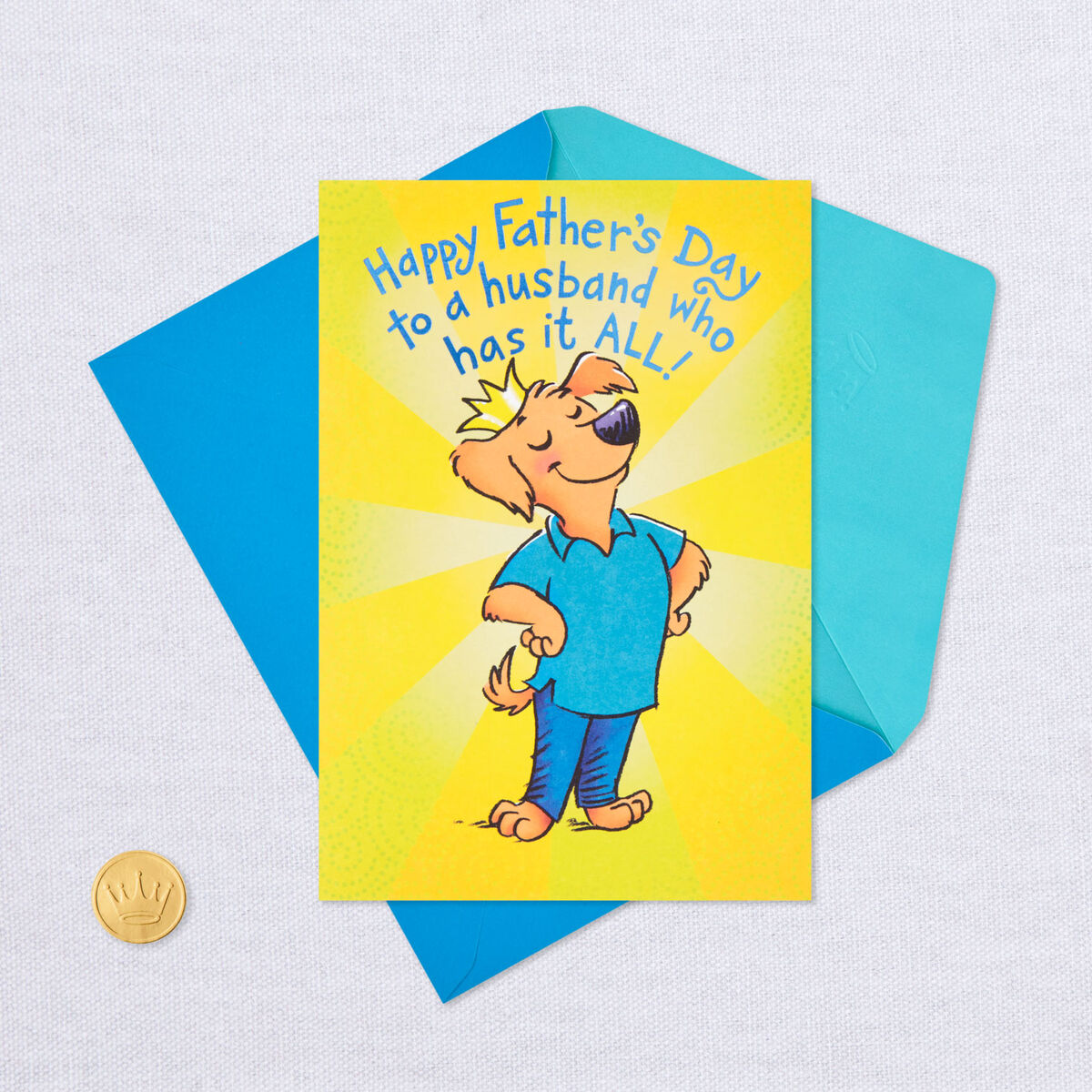 a husband who has it all funny fathers day card greeting cards