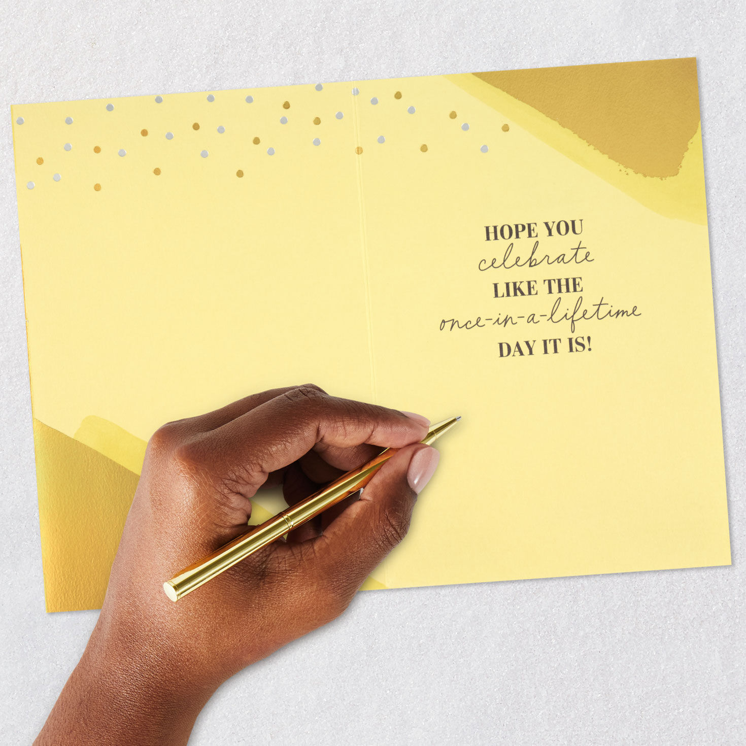 Once-in-a-Lifetime Day Golden Birthday Card for only USD 4.99 | Hallmark