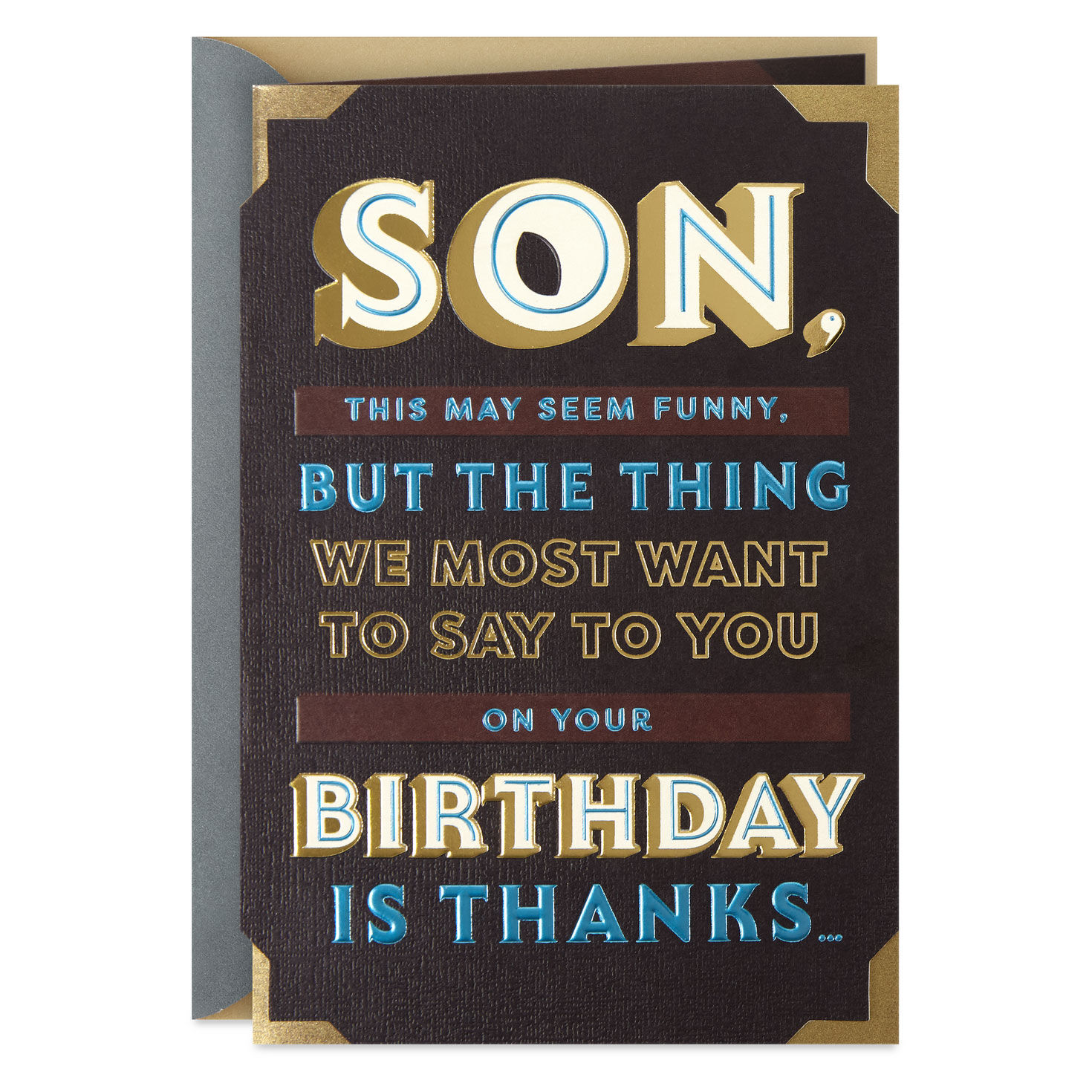 Laughs, Adventures and Lessons in Wonder Birthday Card for Son