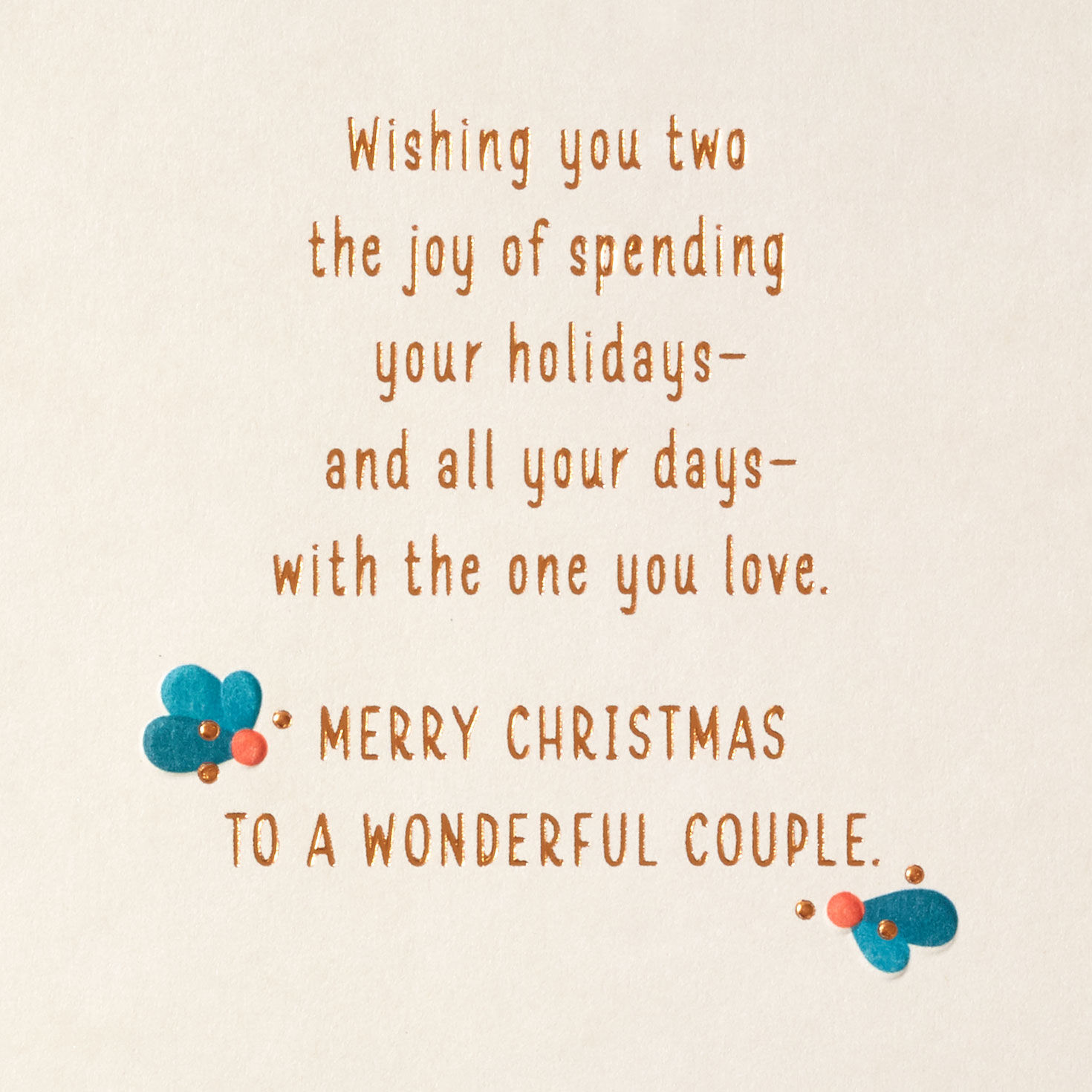 Wreath on Door Christmas Card for Sister and Brother-in-Law Sentiment image number 3