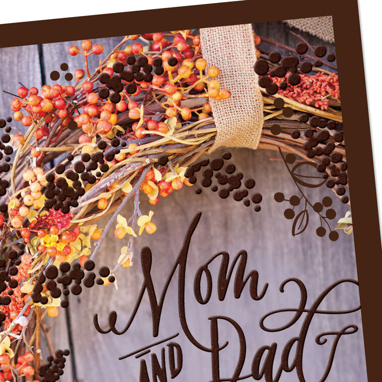 God Blessed Me With You Religious Thanksgiving Card for Mom and Dad, , large image number 5