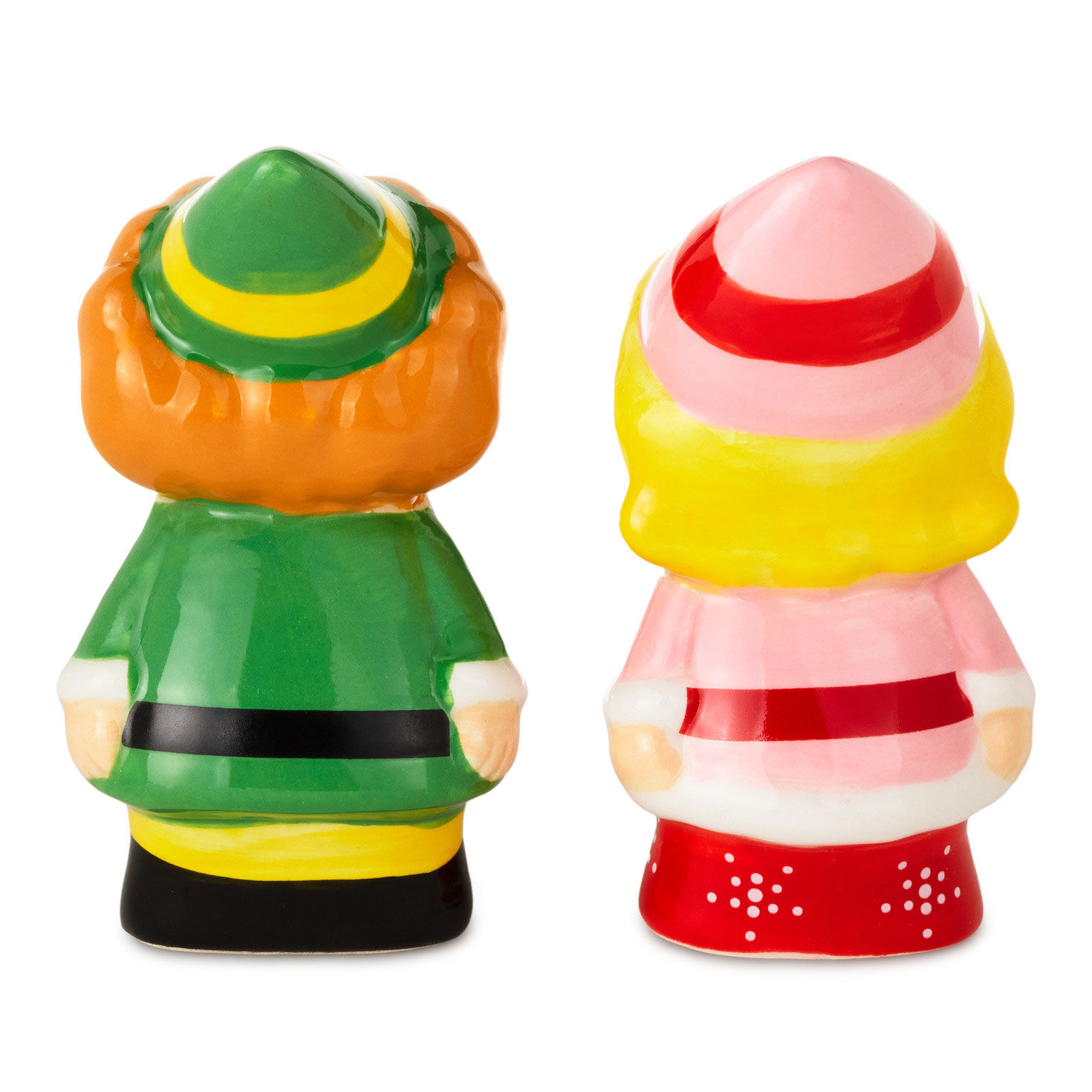 Buddy and Jovie Elf Salt and Pepper Shakers backs image number 2